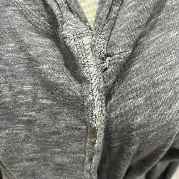 Active brand plus size belted,hooded, jacket w reverse hem - Picture 4 of 10